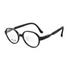 Armazón de Gafas Retro Tr90 de Silicona para Niños y Estudiantes con Varillas Antideslizantes Ajustables, Venta al por Mayor desde la Tienda de Fábrica de Gafas de Danyang