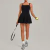 Vestido de tenis floral de alta elasticidad transfronterizo, espalda hermosa, para deportes al aire libre, fitness, golf y yoga 4126
