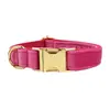 Collar de terciopelo rosa para mascota collar de perro cuerda de tracción para pecho y espalda cadena para perro arnés de pecho y espalda para perro pieza única transfronteriza