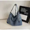 Bolsa de Ombro Transversal de Lona e Jeans Vintage de Moda de Alto Valor para Inverno, Grande Capacidade, Mochila Escolar para Homens e Mulheres