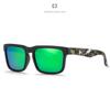 Óculos de Sol Outdoor Modernos e Descolados, Óculos de Sol Polarizados Quadrados Clássicos, Filme Real Colorido, Anti-Uv Kd2501Pro