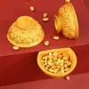 Ímã de Geladeira Tigela de Arroz Dourado Ímã de Geladeira Cultural e Criativo Magnético Ímã de Geladeira Magnético 3D Ímã de Geladeira de Viagem Pode Ser Personalizado
