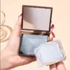 Puff Facial Absorvente de Óleo de Carvão de Bambu Papel Absorvente de Óleo Facial com Puff Estojo com Espelho Armazenamento Puff Facial Portátil Papel Absorvente de Óleo