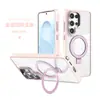 Adequado para Samsung S26 Plus Capa de Celular com Suporte Invisível, Atacado de Comércio Exterior Novo Modelo S25U Capa de Celular Magnética Transparente