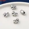 Accesorios de Plata de Ley 99% Plata Pura Peces, Ponis, Melones, Cuentas Espaciadoras Accesorios, Retro Antiguo 3D Plata Dura Materiales DIY Hechos a Mano