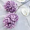 2 Flores de Hortensia Artificiales para Decoración del Hogar, Arreglos Florales, Decoraciones de Boda, Flores de Seda Artificial de Alta Calidad al por Mayor