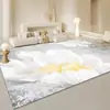 Alfombra de terciopelo de cristal francés para suelo, sala de estar, resistente a las manchas y fácil de cuidar, alfombrilla para sofá y mesa de café, dormitorio, mesita de noche, manta antideslizante