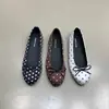 Zapatos Planos de Ballet con Lazo de Lunares Estilo Francés para Mujer 2026 Nuevos Mocasines Slip-On de Punta Redonda Baja Estilo Francés