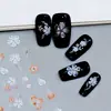 Novo Adesivo para Nail Art Estéreo 5D Em relevo Borboleta Flor Renda Laço Rosa Adesivo de Unha de Alta Qualidade