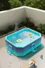 Alberca Inflable Sin Aire Transfronteriza, Alberca para el Hogar al Aire Libre, Alberca Plegable para Jugar Bebés, Alberca Familiar, Alberca para Jugar Niños