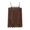 Ropa Europea y Americana para Mujer Transfronteriza Aliexpress Ins Popular Moda Casual Sexy Camisola de Encaje