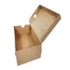 Cajas de Zapatos de Cartón Corrugado Kraft Personalizadas, Cajas de Zapatos de Papel Plegables con Tapa Abatible, Cajas de Almacenamiento, Impresión Personalizada de Productos de Papel Kraft