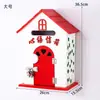 Muebles para el Hogar Estilo Pastoral Buzón de Guardería Buzón de Mensajes Buzón de Madera Buzón de Sugerencias Decoraciones de Casitas de Madera Pequeñas