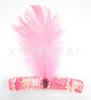 Directo de fábrica tocado de plumas de avestruz con lentejuelas diadema para el cabello tocado de plumas de diamante multicolor opcional accesorios de Cosplay