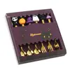 Amazon Acero Inoxidable 304 Cuchara de Dibujos Animados Caja de Regalo de Halloween Vajilla Creativa de Alto Valor de Color Cuchara Tenedor de Café para Postre