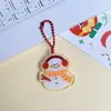 Llaveros navideños lindos, perfectos para estudiantes, con diseños de Santa Claus y muñeco de nieve, ideales como decoraciones navideñas y pequeños regalos