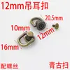 Hebilla de Anillo Colgante de Rosca de 12 mm, Anillo Lateral para Correa de Bolso, Gancho de Cadena Remachado con Cabeza en Forma de Anillo, Suministro de Guangzhou
