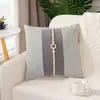 Cojines Decorativos Modernos Estilo Chino Nuevo para Sofás de Sala de Estar, Fundas de Cojín Tejidas con Cuerda para Sofás de Salas de Exhibición y Villas, Cojines Lumbares para Cama