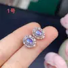Recomendación de Venta Caliente: Aretes de Piedra Lunar Azul Natural para Mujer, Aretes de Piedra Lunar Azules de Moda, Venta Directa del Fabricante, Estilo Vacacional