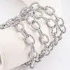 Corrente Oval Torcida em O de 11mm de Largura Aço Inoxidável Acessórios para Joias DIY Corrente para Acessório de Colar Pulseira Feita à Mão