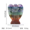 Cristal Natural Amatista Jade Piedra Colorida Gema Natural Empalme Artesanía Colgante Adornos Suministro Transfronterizo