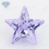Huagang Gema Estrella de Cinco Puntas Deformación Zircón Azul Piedra Nuda Gema Artificial Azul Wuzhou Color Piedra Blanca AAA