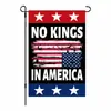 Bandeira de Jardim Decorativa Cross-Border No Kings in America Decoração Externa Bandeira de Banner para o Dia da Independência Americana