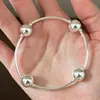 Pulsera Estilo Coreano al por Mayor, Pulsera de Cuentas Tubulares Curvas de Diseño de Nicho, Pulsera Sencilla Creativa de Moda Estilo Coreano Suministro