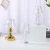 Lámpara de mesa pequeña LED de plástico con forma de diamante, lámpara de mesa decorativa para sala de estar, dormitorio, luz de noche, decoración de escritorio, disponible en stock.