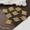 Aretes DIY de aleación estilo Barroco Estrella redonda mariposa flor conexión colgante aretes materiales hechos a mano