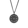 Gran oferta europea y americana de AliExpress: amuleto de la serie Marte, estilo llave de Salomón, cadena cruzada, accesorios, collar.