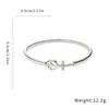 Pulsera con Cierre Sencillo y Elegante en Forma de X de Zirconia, Diseño Personalizado de Nicho, Joyería de Lujo Ligero de Alta Gama al por Mayor