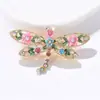 Nova Broche Libélula Colorida Esmaltada Colorida Retro com Gotejamento de Óleo para Homens e Mulheres, Broche de Inseto Corsage Joia
