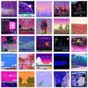 162 pixel-style roxo-temático cena de jogo de adesivos inspiração materiais imagens de fundo para decoração de diário DIY
