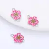 Accesorios populares de joyería de Amazon impresión DIY flor doble colgante accesorios de collar accesorios de joyería accesorios comercio exterior