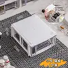 Caixa de Armazenamento para Mesa, Porta-Arrumação Compartimentado Tipo Gaveta para Papelaria e Acessórios, Organizador para Itens Diversos, Caixa de Armazenamento à Prova de Poeira com Tampa, Uso Doméstico