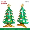 Base de Árbol de Navidad Grande 3D Empaquetada Individualmente Transfronteriza Decoración de Muñeco de Nieve Papá Noel Globos de Papel de Aluminio Festivos Venta al por Mayor