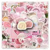 100 Adesivos Rosa Estilo Ins, Desenho Animado, Frescos e Fofos, Decoração Estilo Coreano para Fones de Ouvido, Garrafas de Água, Adesivos para Diário DIY
