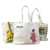 Bolsa de Lona Personalizada Cor Bolsa Tote Laminada de Lona Feita Sob Encomenda Volta às Aulas Temporada de Formatura Bolsa de Presente para Estudantes Armazenamento de Presentes