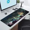 Juego Cyberpunk Tecnología Futurista Alfombrilla de Ratón Súper Grande Tecnología de Gaming E-Sports Alfombrilla de Oficina Extra Grande Borde Antideslizante con Bloqueo