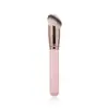 Pincel de Base Novo Rosa Transfronteiriço com Cabeça Inclinada Pincel Chanfrado Pincel para Corretivo Ponta dos Dedos Cabelo Macio Leve e Sem Marcas Pincel para Base