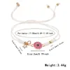 Pulsera Cruzada para Mujer de Gama Alta Simple Joyería para Estudiantes Regalo para Mejor Amiga Pulsera Tejida de Margarita Pequeña