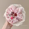 Acessório de cabelo elástico, estilo jovem, scrunchie moderno novo de 2025, headwear de tecido de malha elegante de verão para mulheres