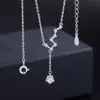 Collar Siete Estrellas Osa Mayor para Mujer Todo Fósforo Lujo Ligero Simple Diseño de Nicho Borla Exquisita Cadena para Clavícula Stock Venta al por Mayor