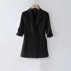 Traje Blanco para Mujer Sentido del Diseño de Alta Gama Verano Delgado Sentido de Alta Gama Temperamento Profesional Traje Chino Nuevo