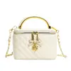 Nuevo producto transfronterizo: Bolso Caja Acolchado con Cadena Estilo Chanel para Mujer, Versátil para el Trabajo, Elegante y de Nicho, Bolso de Mano y Bolso Cruzado