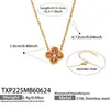 Brincos de strass em formato de flor para moda transfronteiriça, Conjunto de joias de colar feminino requintado de nicho, Acessórios de aço inoxidável