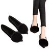 Zapatos Planos de Punta Fina para Mujer, Mocasines para Mujer, Zapatos Peludos Estilo Nuevo 2026 para Mujer, Zapatos Individuales de Felpa para Mujer de Invierno, Mocasines de Algodón