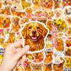 Novos 50 adesivos decorativos fofos de filhotes de golden retriever grafite desenhos animados infantis animais de estimação não se repetem adesivos transfronteiriços