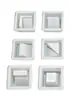Molde de tijolo furado com dois furos decorativo bloco oco de cimento e concreto sólido plástico concreto abrasivo modelo de tijolo poroso